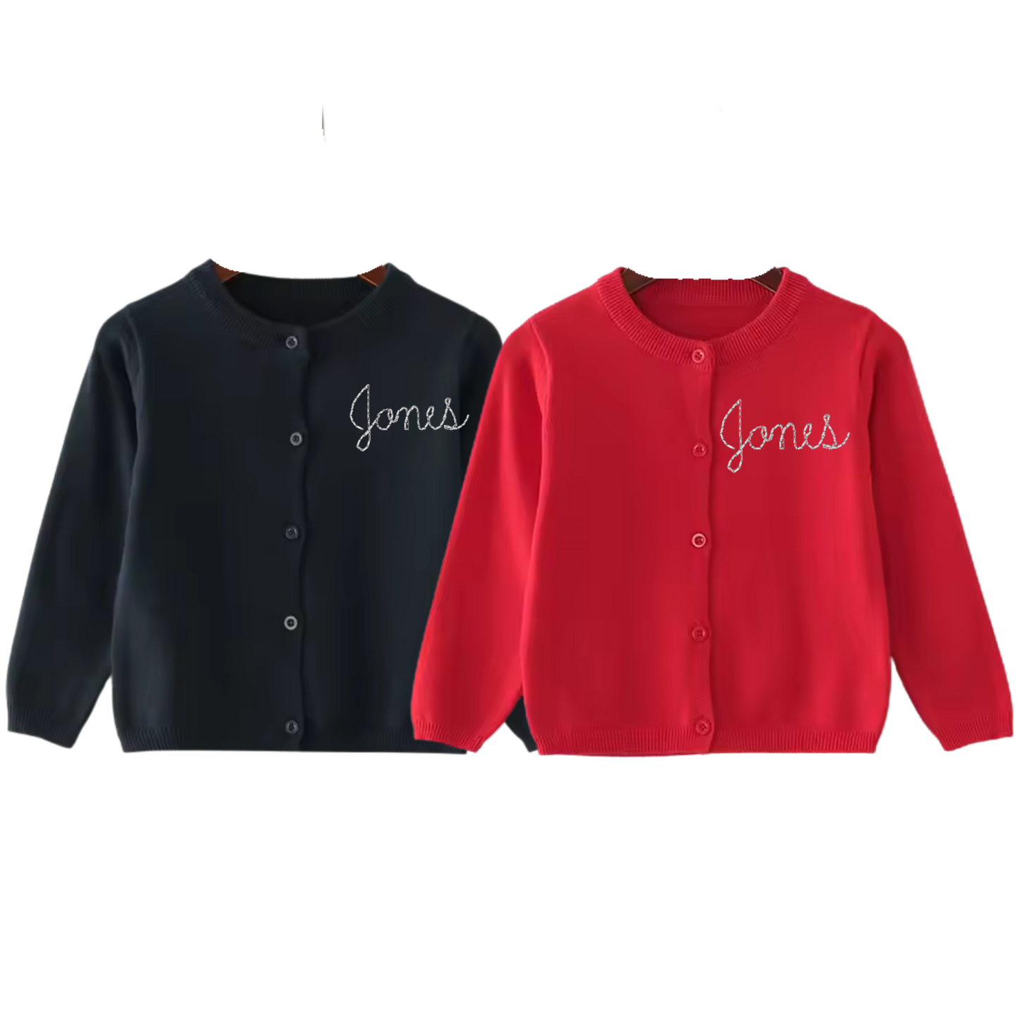 Cardigan Pack- Navy/Red