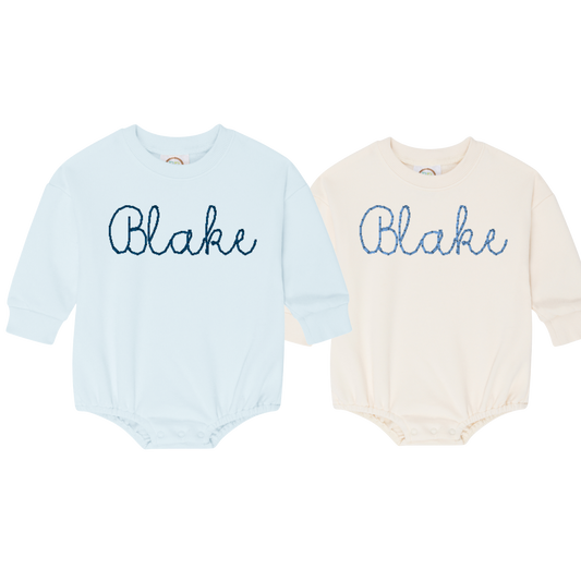 Sweatshirt Bubble Pack- Light Blue/Ivory