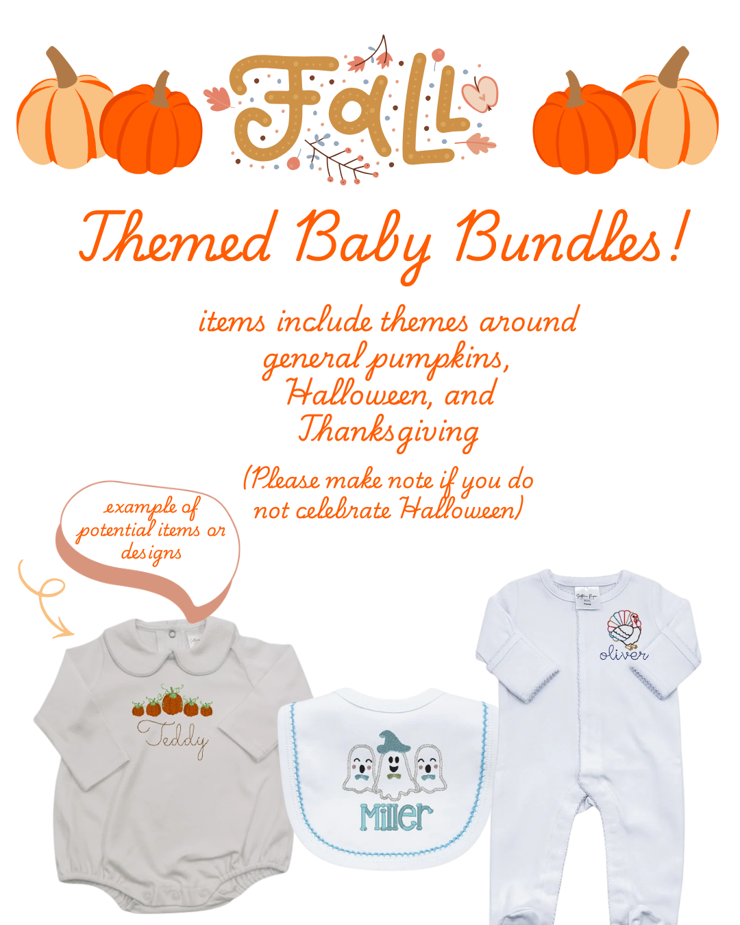 Fall Themed Baby Bundles