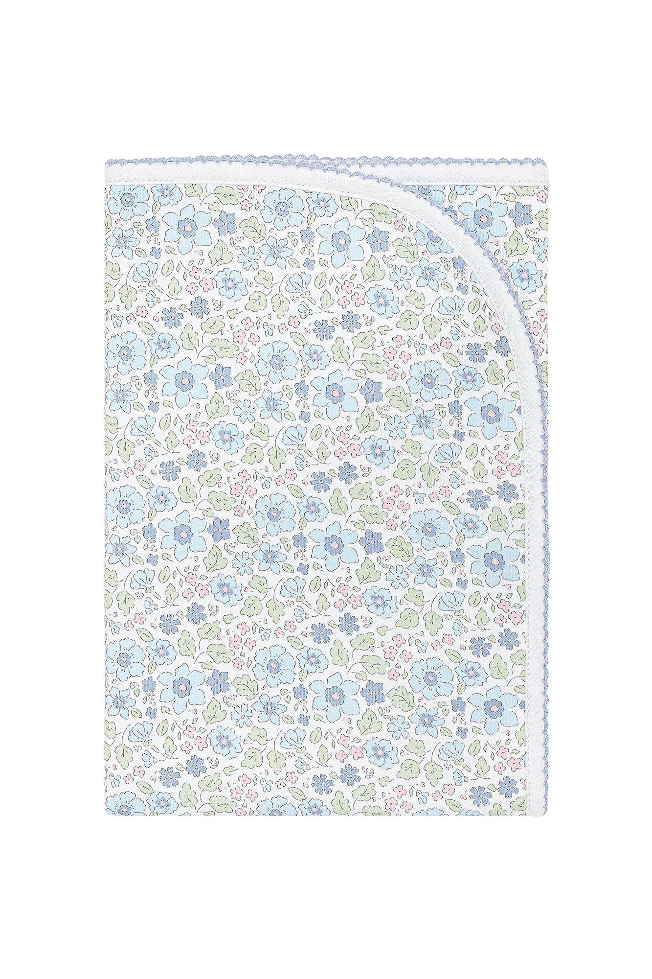Blue Meadow Receiving Blanket