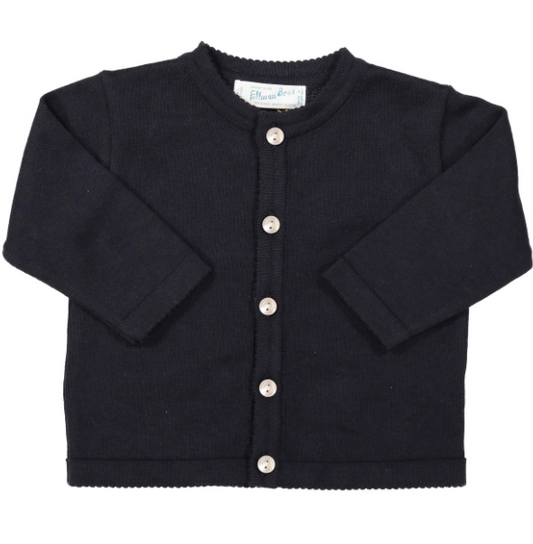 Classic Knit Cardigan-Navy