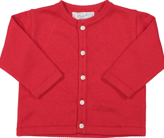 Classic Knit Red Cardigan
