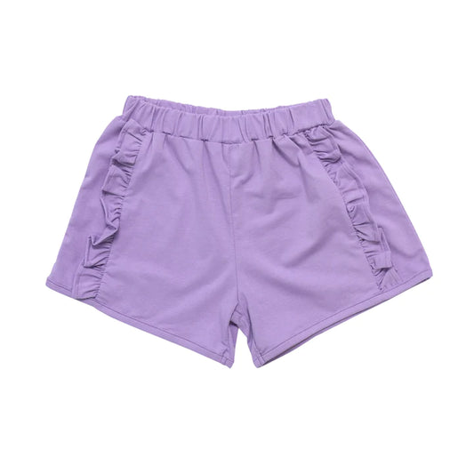 Ruffle Shorts- Lavender