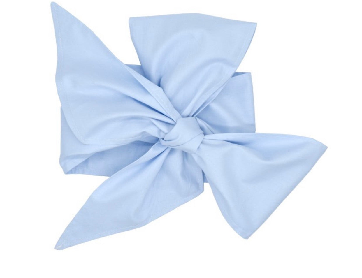 Bow Swaddle- Solid Blue