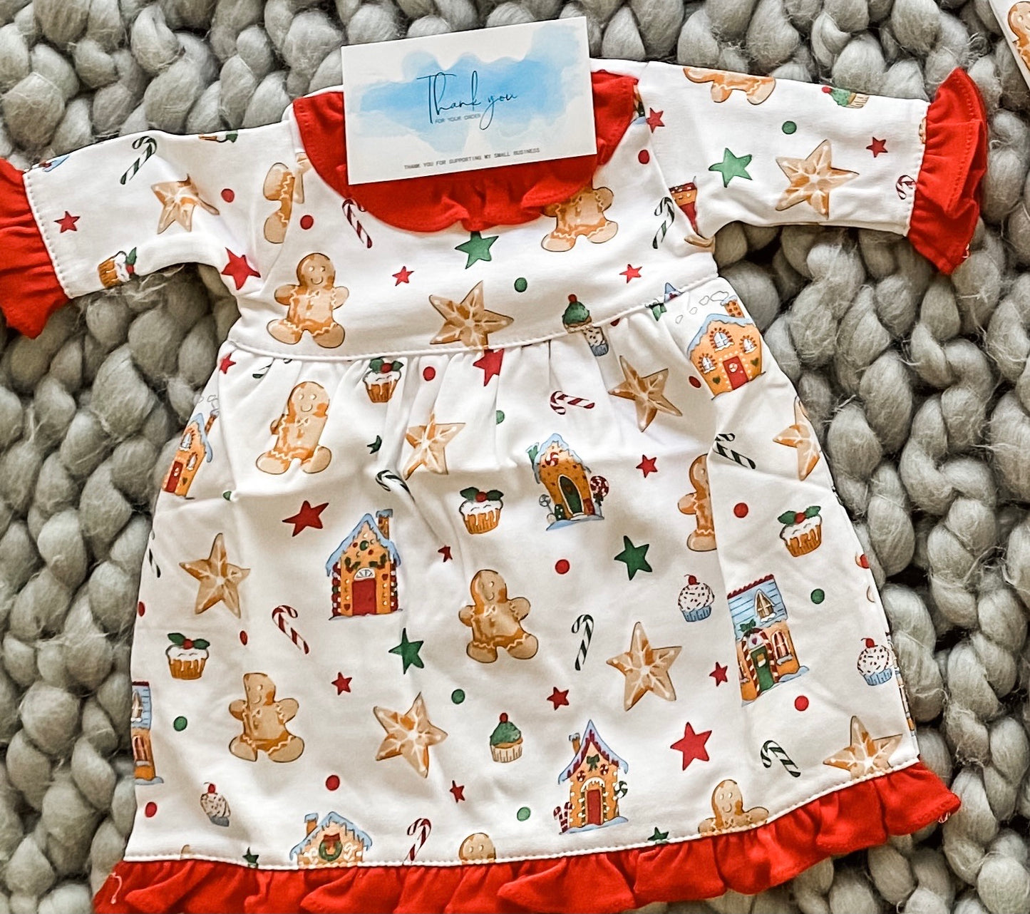 Gingerbread Land-Dolly Gown